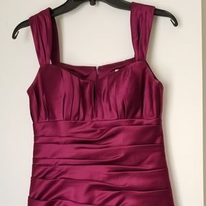 Burgundy formal dress